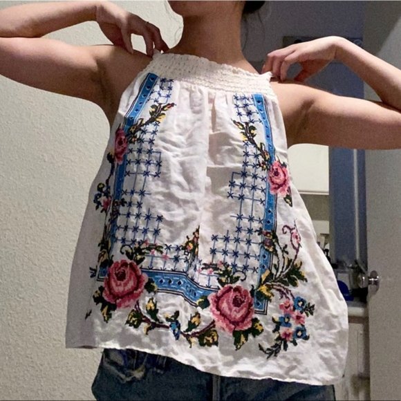 Free People Embroidered Tank - NWT - Picture 3 of 4